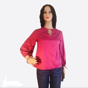 Keyhole summer blouse